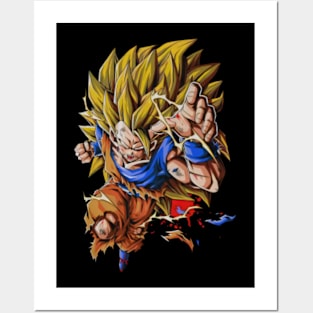 super saiyan 3 Posters and Art